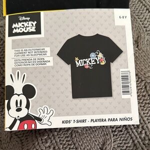 Disney Black Mickey Mouse Graphic Tee for Kids